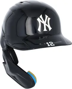 Trent Grisham New York Yankees Game-Used #12 Navy Batting Helmet vs. Milwaukee Brewers on March 27, 2025