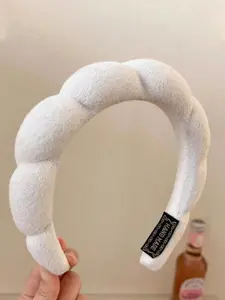 1pc-White-Pink-Black-Headband-Makeup-Facial-Headband-Cleansing-Headband-Turban-Headband-Soft-Puffy-Headband-Suitable-For-Women-Girls-Fashionable-Accessory-Great-Gift-Hair Band For Washing Face Headbands Women
