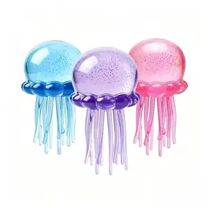 KIDGENIUS Soft Jellyfish Stress Ball Squeeze Fidget Toy, Dual-Use Sensory Play Toy for Kids, Stress Relief Toy for Adults with Anxiety ADHD, Perfect Birthday Gift & Party Favors summerwins