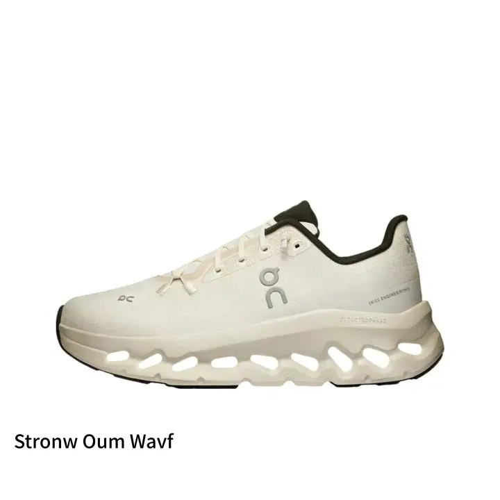 Off White Black Trim Minimalist Thick Cushioned Running Shoes, Breathable Honeycomb Knit Mesh Wave Hollow Cloud Midsole Lightweight Anti-Slip Wear Resistant Unisex Height Boost Sneakers For Outdoor Jogging Gym Daily Commute