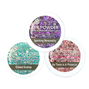 Beauty Secrets Chunky Glitter Dip Powders, .5 Ounce Beauty Secrets Chunky Glitter Dip Powders, .5 Ounce
