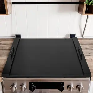 Stove Cover Noodle Board, Wood Gas Stove Cover Board with Handles, Stove Top Covers for Electric Stove, Stove Covers for Gas Stove Top 4 Burners Square, RV Stove Gap Cover Stovetop Cover Kitchen Decoration