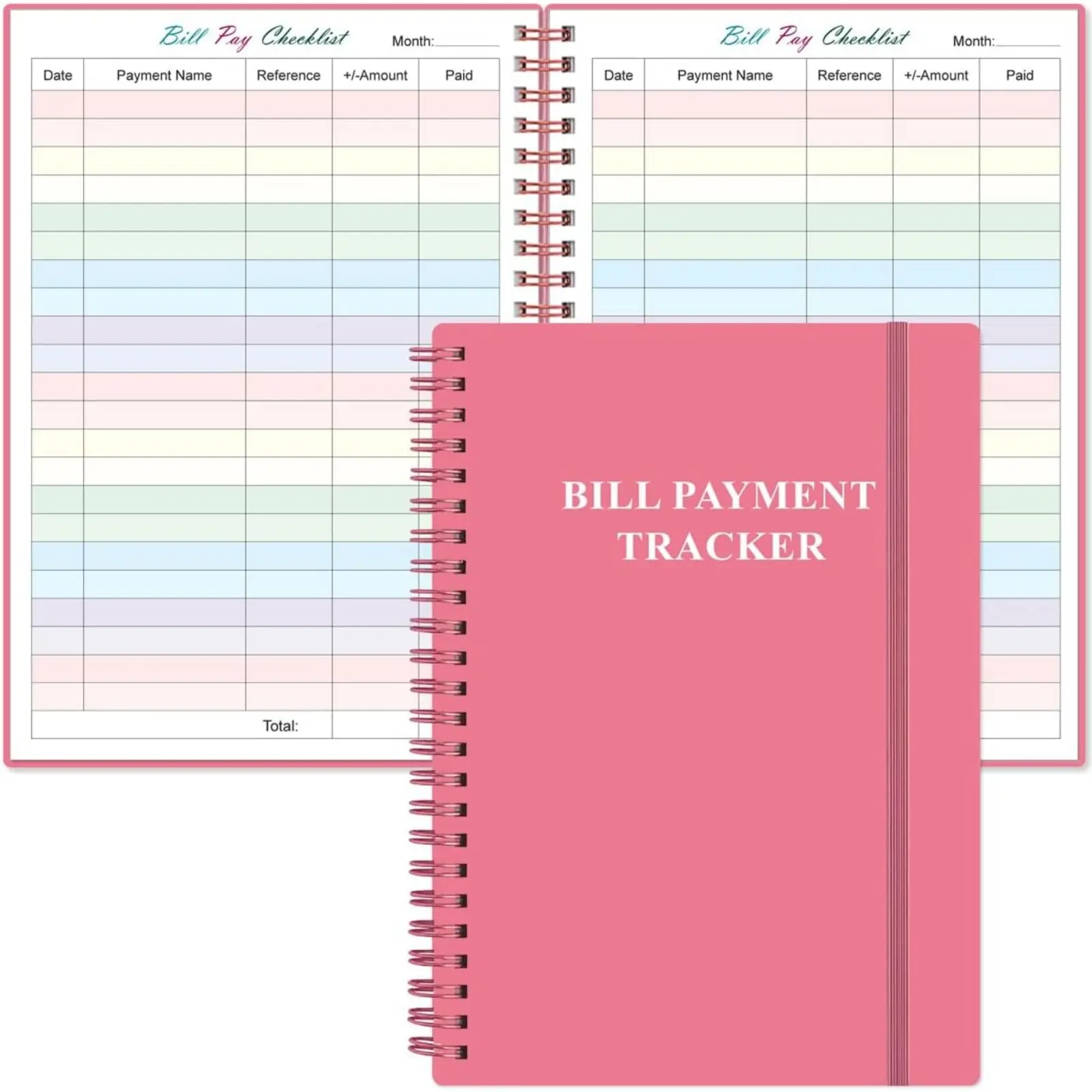 Bill Payment Checklist - Monthly Bill Organizer & Planner for Personal Budgeting Financial, Bill Payment Tracker Notebook, 5.8" x 8.5"