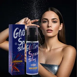 Sparkle Body Hair Glitter Spray 100ML, Face Body Hair Brightening Sparkle Spray, Perfect for Concerts Music Festivals Parties, Body Luminizer