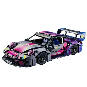 2026 1:10 911 Mechanical Brick-Build Car Building Block Set, 1611 PCS Dynamic ABS Plastic Model, Kids’ Creative Educational Toy, Parent-Child Weekend Activity, Birthday/Christmas Gift, Building Block Sets, Brick Set Cars
