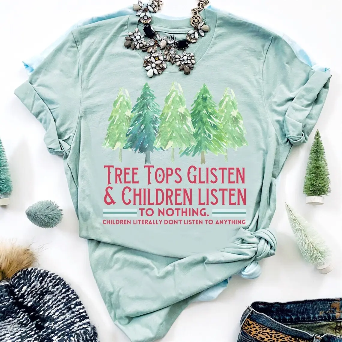 Funny Christmas Tees Sarcastic Xmas T-shirt Joyful Christmas Tshirt Funny Xmas Tee Joke Jolly Tshirt Holiday Hilarious T-shirt Casual Shortsleeve Top Womenswear