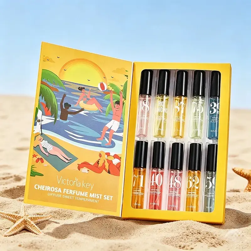 Brazilian Perfume Mist Gift Set – Vanilla Coconut Summer Body Spray, Long Lasting Fragrance Mist for Women, Tropical Floral Scent, Travel Size Perfume Spray Gift Box  Summervibes
