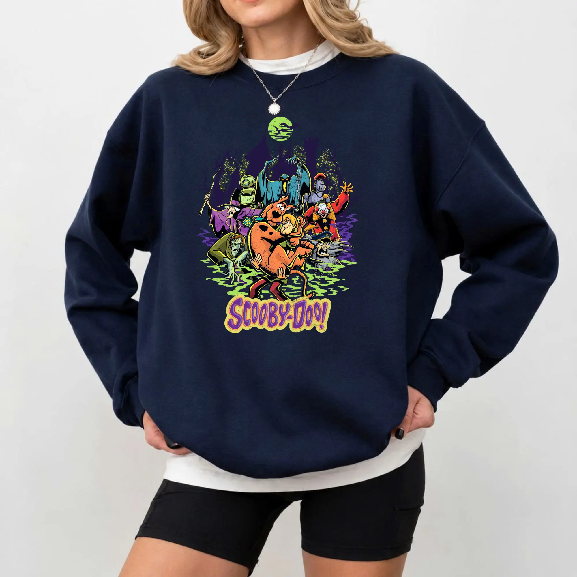 Vintage Scooby Doo Halloween Sweatshirt, Retro Cartoon Halloween Crewneck, Spooky Season Graphic Sweatshirt, Cozy Fall Pullover, Halloween Gift for Men Women