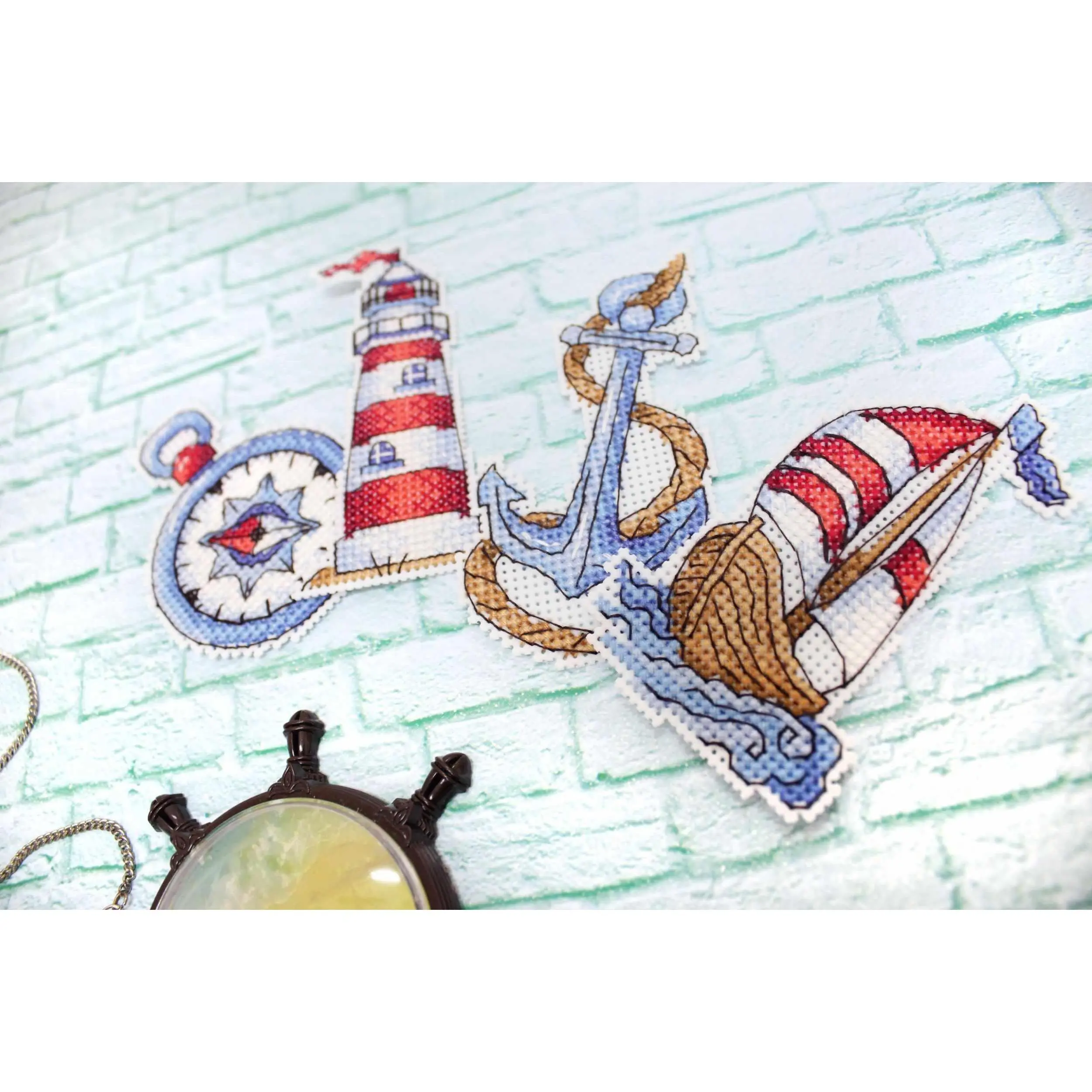 Sea Mood P-275 / SR-275  Plastic Canvas Counted Cross Stitch Kit