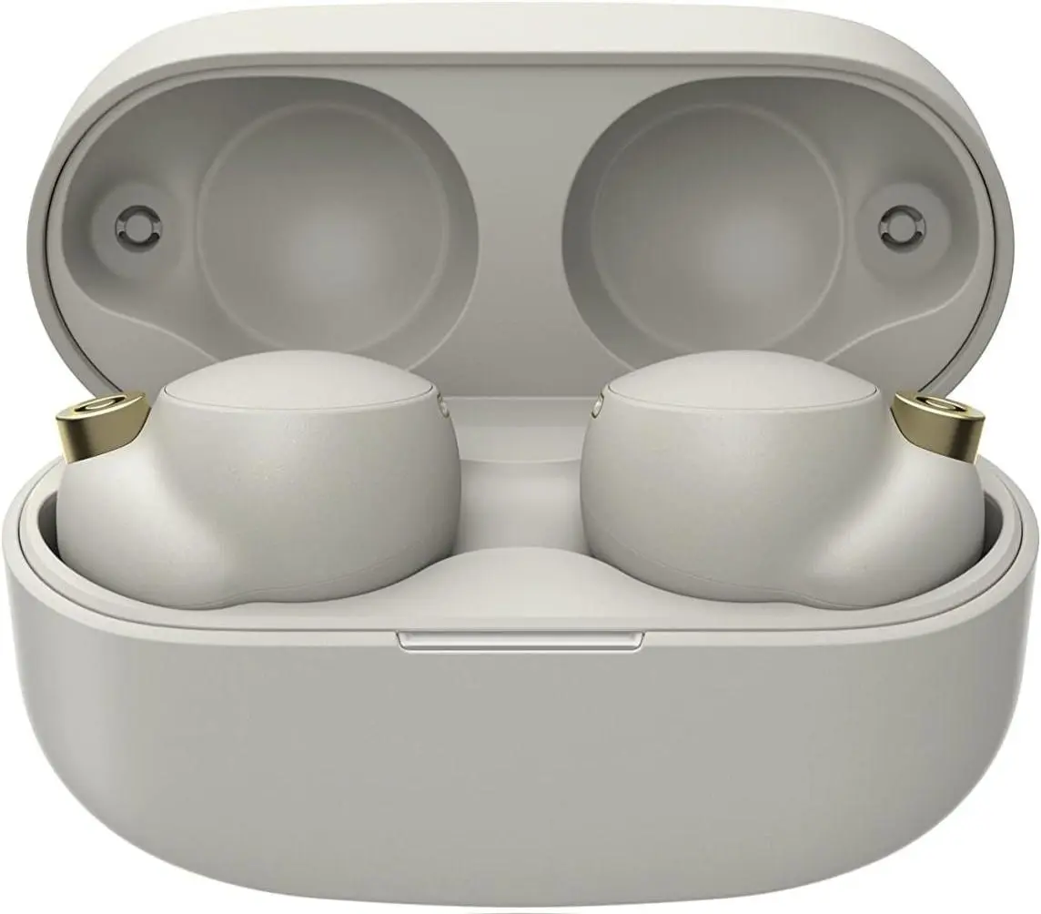 REFURBISHED Sony WF-1000XM4 Bluetooth Noise Canceling Wireless Audio Earbud Headphones - Silver - Excellent Condition, Noise Cancellation
