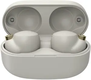 REFURBISHED Sony WF-1000XM4 Noise Canceling Wireless Earbud Headphones - Silver - Excellent