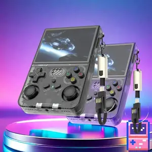 R36xx Handheld Video Game Console 64GB, Retro Gaming Machine with 15000+ Classic Games, 3.5 Inch IPS Screen, WiFi Supported, Rechargeable Portable Console