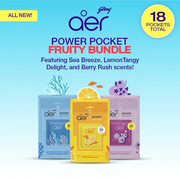 Aer Power Pocket Mono Carton Bundle - Sea breeze + Tangy + Berry - 3x6 (18 units total)