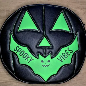 Spooky vibes pumpkin purse