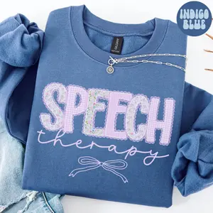 Speech Therapy Team Sweatshirt, Floral Lace SLP Sweatshirt, Matching Group Crewnecks, Back to School Tee, Speech Therapist Department Gifts