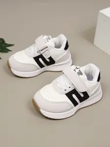 PU Patchwork Walking Shoes, Convenient Velcro Design, Anti-Slip Shock Absorption, Soft Flat Sole, Outdoor Casual Sports Shoes, Sneaker, Trainer Shoes, Athletic Shoes