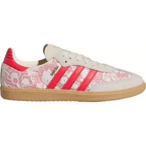 Adidas Samba OG Liberty London Better Scarlet Women's Sneaker JR8841 Pink Floral Canvas Summer Shoe with Stylish Design and Comfortable Fit Girl Running Metallic