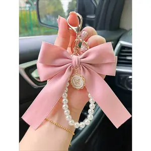 Women's Elegant Bowknot Bag Charm, Cute Trendy Car Keychain - Keychain for Car Keys, Fashion Bag Decor