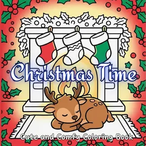 Christmas Time: A Fun & Relaxing Holiday Coloring Book for Kids and Adults. Enjoy easy-to-color pages with joyful Santa, cute animals, festive ... Perfect for stress relief and creative fun., Paperback
