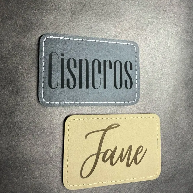 Engraved Name Patch - Customizable 3in x 2in Velcro Bag Accessory with Personalized Name or initials