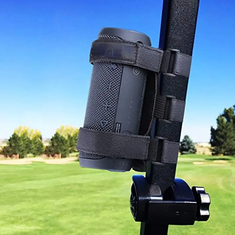 Secure Your Portable Speakers Anywhere - Portable Speaker Mount Holder Attach Grip for Golf Cart, Bike, Moto ATV & More! Outdoor Accessories