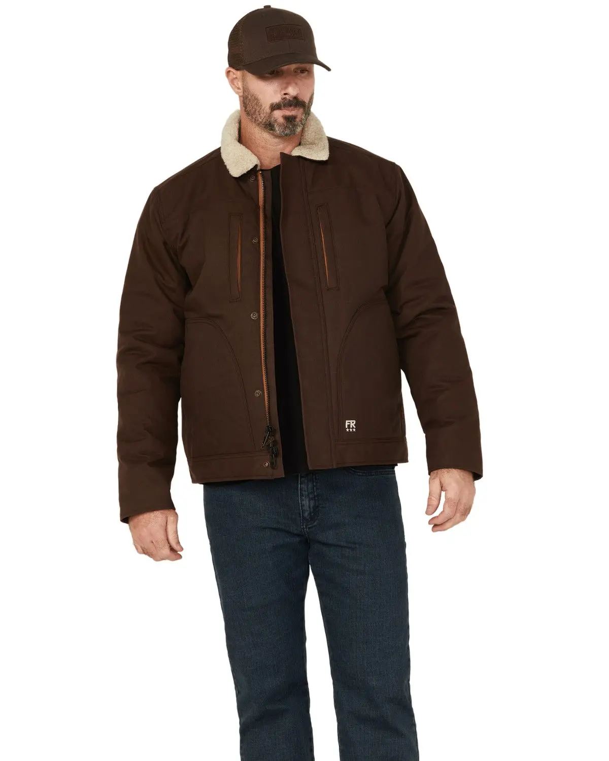 Hawx Men's Men'S Fr Sherpa Lined Work Jacket - Hxfrfa24o14-Bn