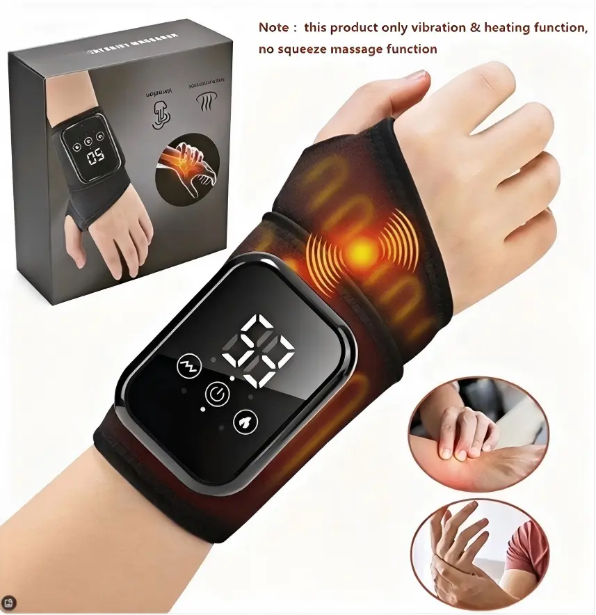 New model hand massager - Heat therapy for wrist joints, heating of palm and back of hand, wrist massage device - Suitable for both men and women - Ideal gift for parents, wives and family members - Complies with hand ergonomics,Compact Durable Design