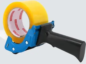 3-Inch Heavy Duty Tape Gun Dispenser – Quick Load Packaging Tape Cutter for Fast Box Sealing, Industrial-Grade Metal Frame