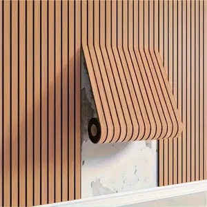 Self Adhesive 3D Grid Board Wall Sticker, 1 Count Wood Grain Pattern Wall Decal, Durable & Fashionable Wall Panel for Home Decor, Interiors, DIY Installation, Enhance Aesthetic Appeal