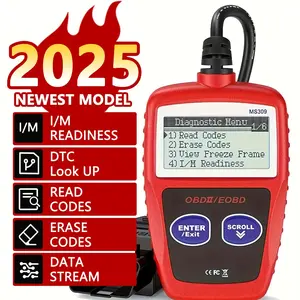 Ms309 Obd2 Obdii Eobd Fault Code Reader Scanner Tool, Car Diagnostic Tool, Engine Diagnosis, Handheld Device, Compact Scanner, High Quality, Automotive Scan Tool
