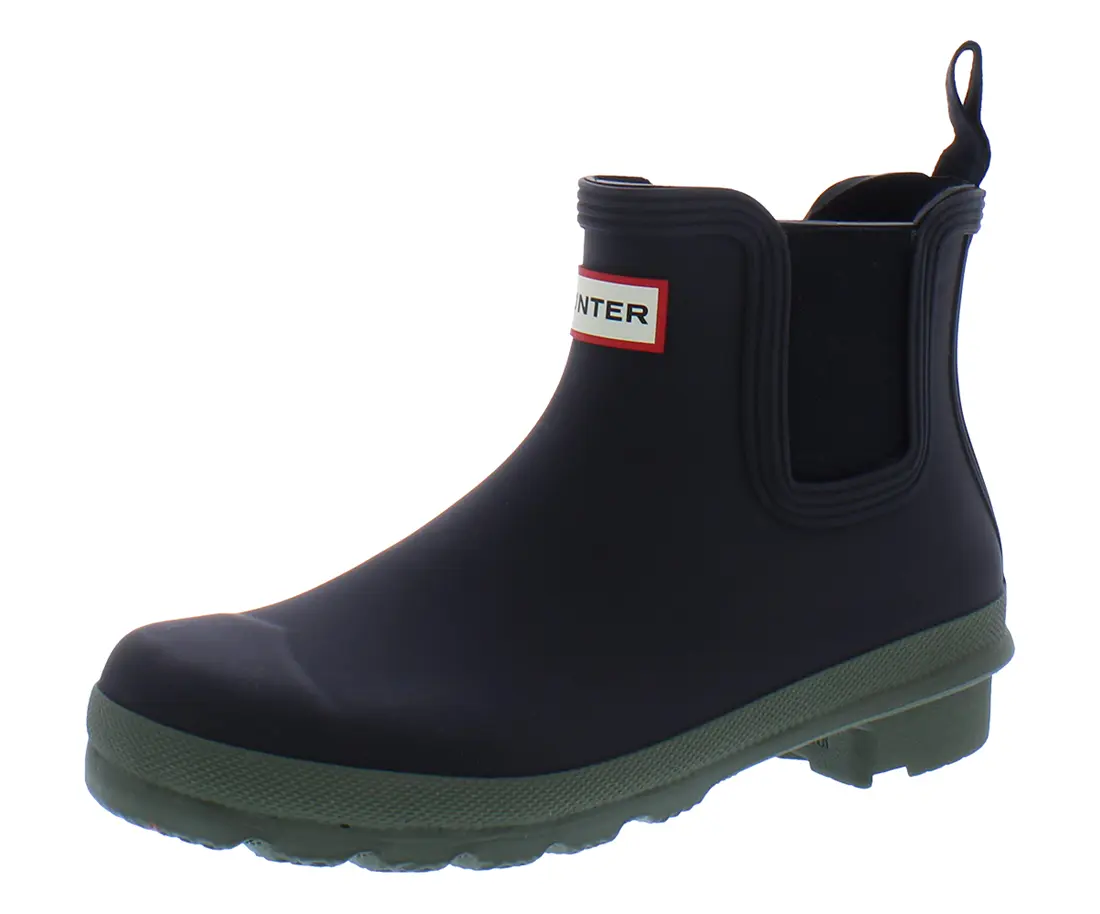 HUNTER Women's Original Chelsea Ankle Boots - Waterproof Rubber Slip-On Footwear, Ankle Height Rain & All-Weather Shoes