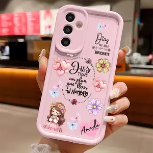 Patrón del plan de Dios Soft Silicone Phone Case For Galaxy S26Ultra/S25Edge/S24fe/S23/S22/S21Plus/A13/A14/A15/A16/A17/A33/A34/A35/A36/A52/A53/A54/NOTE20 Drop Protection|Full Camera Protection|Anti-Scratch|Non-Slip|Perfect Birthday Gift for Her