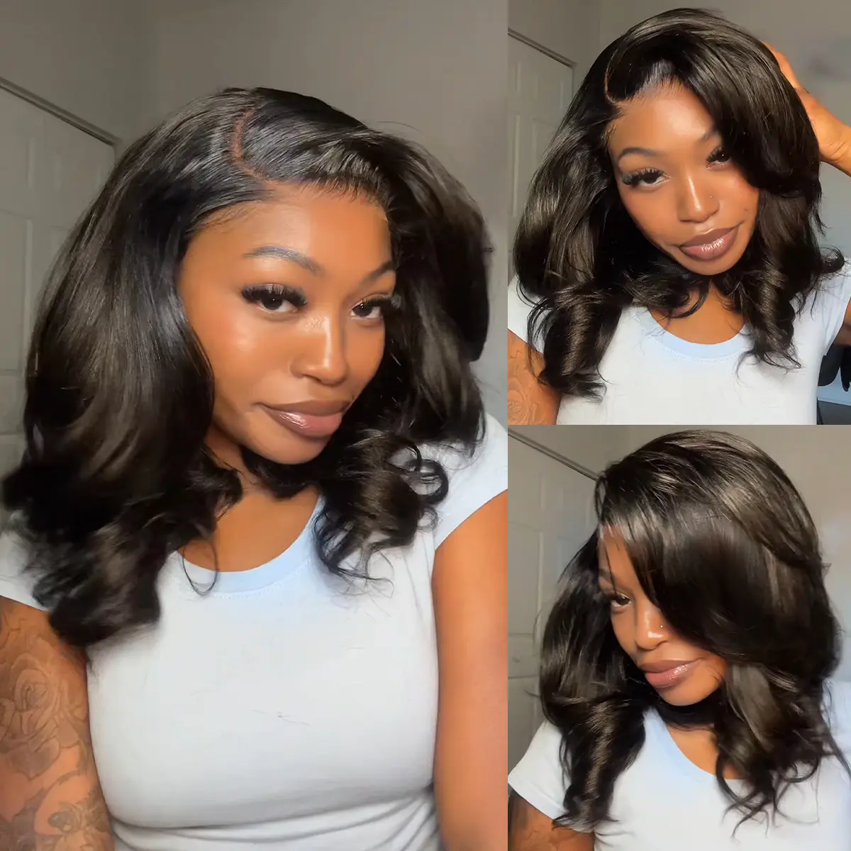 Mscoco Salon Style Yaki Layered Wave / Straight 180% 6x5 Glueless Lace Pre-Layer Pre-Cut Pre-Plucked Pre-Bleached Knots Super Natural And Comfortable