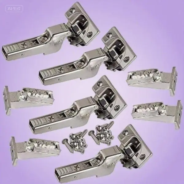 Soft-Close Face Frame Hinges, 110 Degree Self-Closing with Mounting Plates, Inset Cabinet Hinges for Smooth Quiet Operation, 4-Pack Durable Hardware, Easy Installation No Adjustments Needed adjustable  door  hinge interior door