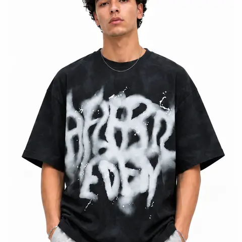 Aelfric Eden Men's Washed Oversized Cotton Round Crew Neck Graphic Tee - Short Sleeve, Streetwear, Unisex Work/Casual Daily Tops | Mensfashion, Summer Gifts, Father's Day Gifts,sohochic