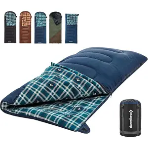 KingCamp Sleeping Bag for Adults, Cold Weather & Warm XL Big and Tall Flannel Sleeping Bags with Compression Sack Portable Waterproof Essentials Gear Accessories for Outdoor Camping truck bed Cafecito Concha Blanket Twin Innerspring Mattress Cooling Tech
