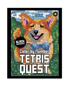 Tetris Quest Color By Number : Color Quest Activity Coloring Book for Adults Relaxation