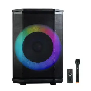 Supersonic IQ Sound IQ-6708DJBT Portable Bluetooth Speaker- Unleash Powerful Sound, Dazzling Light Show, Tiltable Audio Enhancement, USB/SD/AUX Input