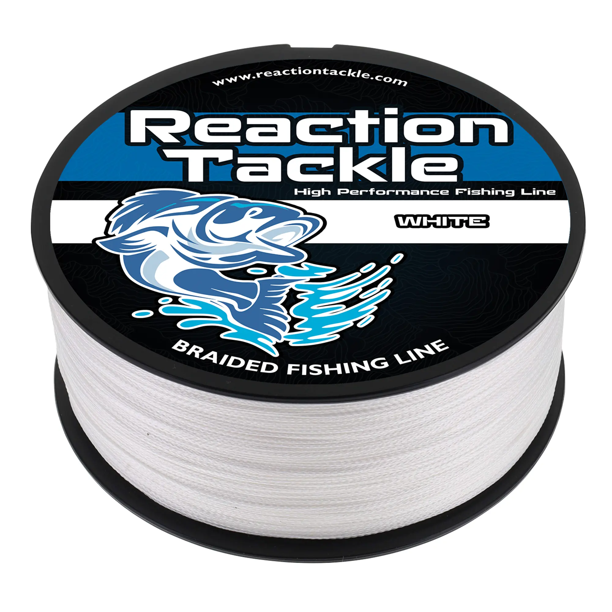 Reaction Tackle White 4 & 8 Strand Braided Fishing Line