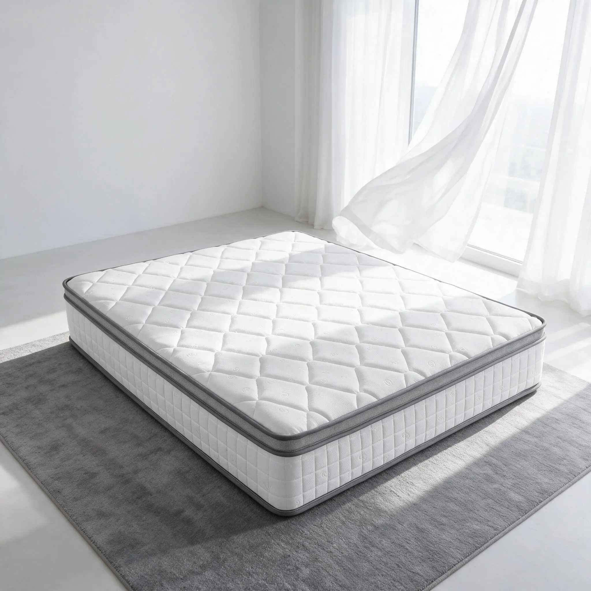 12-Inch Gel Memory Foam Mattress in a Box - Medium Firm, Anti-Allergic, Premium Pressure Relief Indoor Furniture Mattress Available in Twin, Full, Queen, King Sizes, Anti-Allergic Mattresses