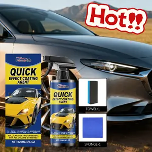 Automotive Ceramic Coating Spray Provides Professional UV, Scratch and Chemical Protection, Dust-Proof and Brightening Effects, Long-Lasting Protection and Deep Maintenance of the Paint Surface