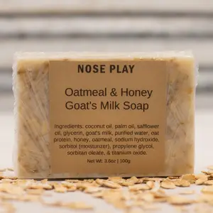 Oatmeal & Honey Unscented Goat's Milk Bar Soap