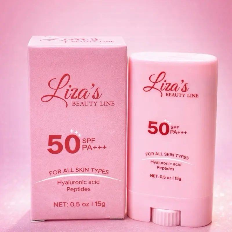 1400- Liza's Beauty Line 50 SPF Sunscreen for All Skin Types with Hyaluronic Acid & Peptidins 0.5 oz 115g Comfort Skincare Skin Repair Facial