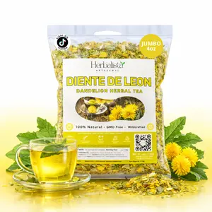 Diente de León Herbal Tea (Dandelion Loose Leaf) – 4 oz (113 g) Premium Cut & Sifted Leaves – 100% Natural, Vegan, Non-GMO, Caffeine-Free – Traditional Herbal Infusion for Daily Wellness