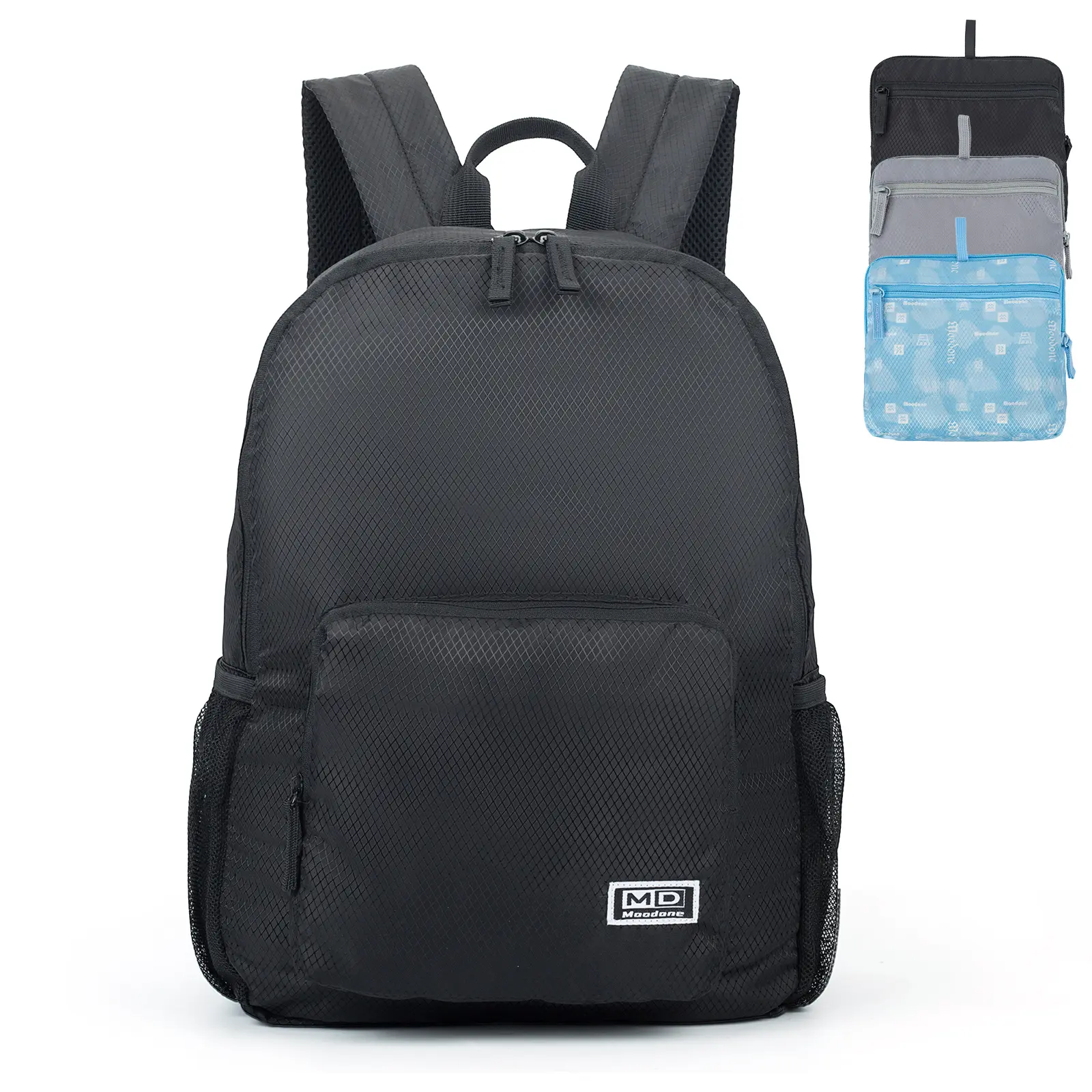 MOODONE 20L Lightweight Packable Backpack - Water-Resistant Hiking Daypack for Women Men, Small Nylon Durable Bookbag with Multi-pockets for Travel