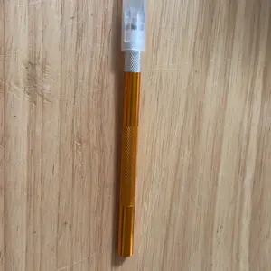 Random Color Stainless Steel Painting Paper Cutter Knife, 1 Count Diy Diamond Embroidery Cross Stitch Tools, Art Paper Cutter, Cutting, Stainless Steel Knives