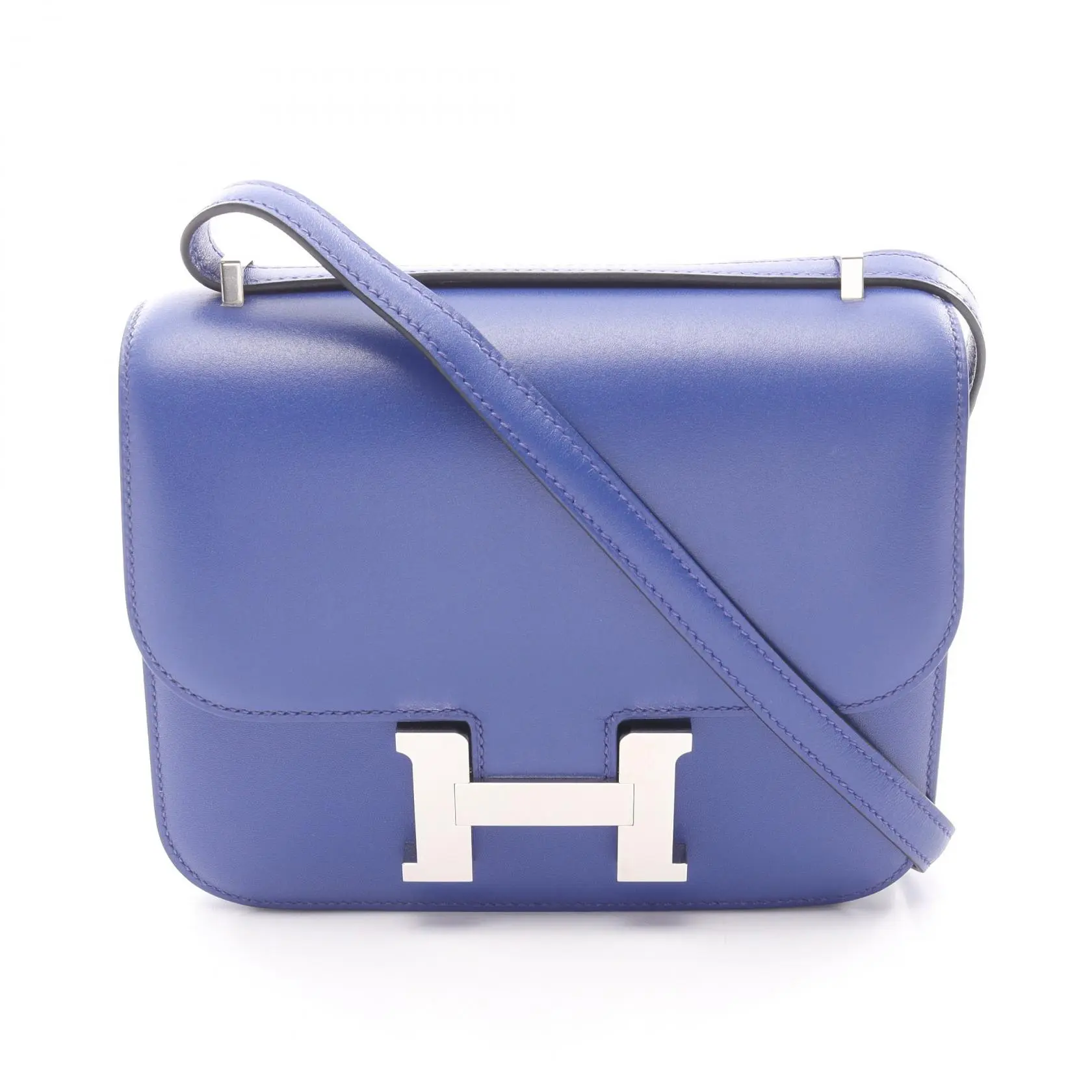 Pre-owned HERMÈS Calfskin Shoulder Bags Hermes Constance3 Mini Leather Shoulder Bag