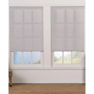 212 MAIN Adjustable Cordless Light Filtering Pleated Windowshade (Cordlessblinds), Silver Gray - 43 x 64 in., Windowshades