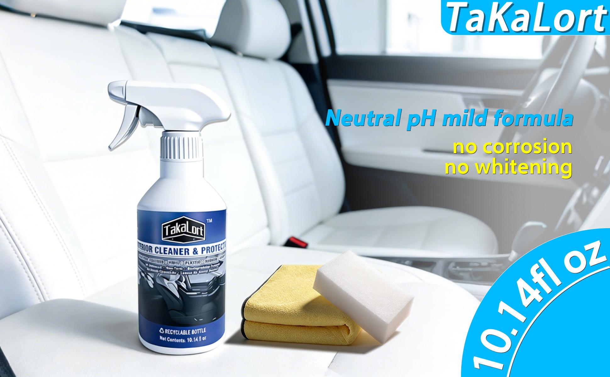 TakaLort Powerful Multi-Purpose Foam Cleaner 16Oz Car Interior Cleaner – Leather Stain Remover & Conditioner with Adjustable Nozzle, Includes Towel & Sponge(Pack of 1) TakaLort Powerful Multi-Purpose Foam Cleaner 16Oz Car Interior Cleaner – Leather Stain Remover & Conditioner with Adjustable Nozzle, Includes Towel & Sponge(Pack of 1)