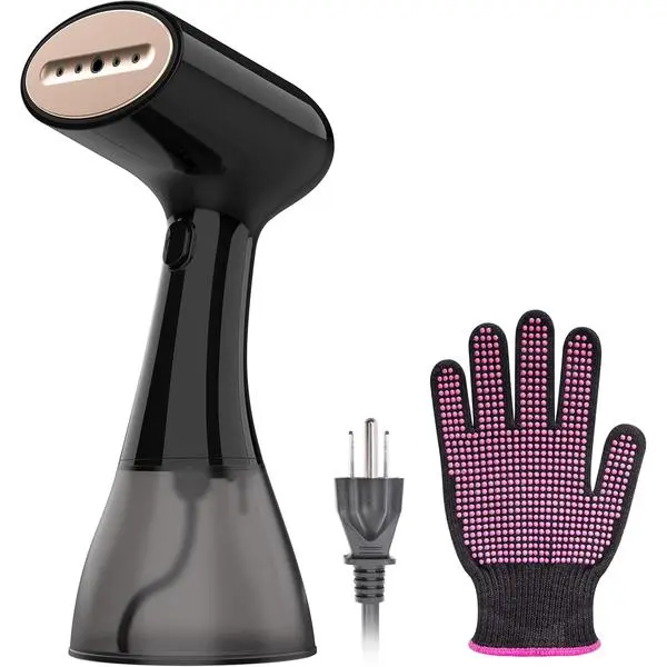 GS01 Handheld Clothes Steamer, 400ml Large Water Tank 1500W Fast Heat Up Portable Travel Wrinkle Remover